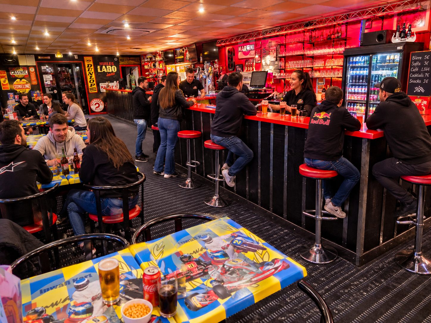 Le bar d’Inwall Kart