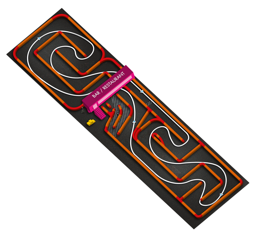 Plan 3D du tracé de 600 m
